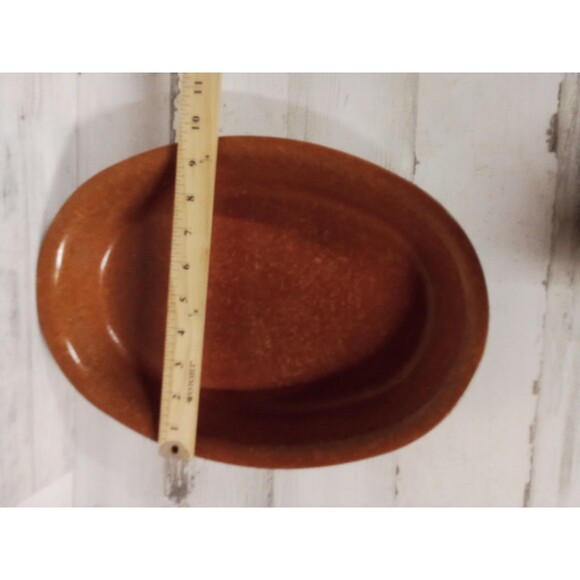 Caduceus Brown/Tan Bowl Platter‎  Great For Fruit Or Bread - Picture 14 of 16